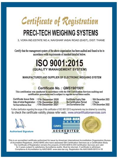 PRECI-TECH WEIGHING SYSTEMS