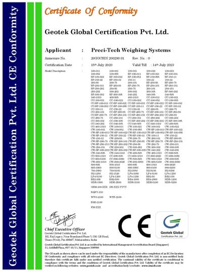 PRECI-TECH WEIGHING SYSTEMS