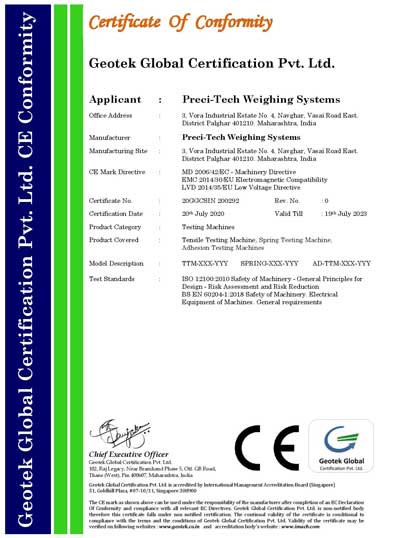 PRECI-TECH WEIGHING SYSTEMS