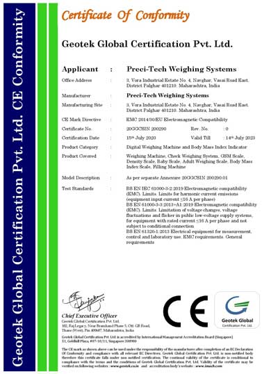 PRECI-TECH WEIGHING SYSTEMS